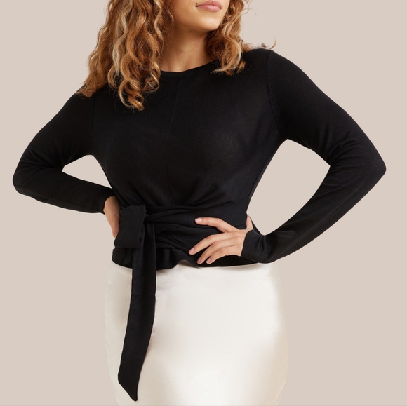 Modern Citizen Stevie Long-Sleeve Wrap Sweater - Picture 9 of 15